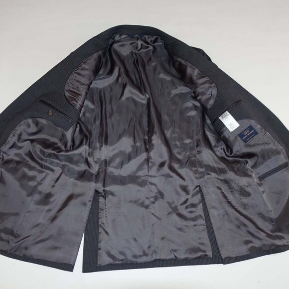 Brooks Brothers Men's Pinstripe 2 Button Suit Size 40 Regular 35 x 29 Gray Wool - Picture 14 of 14